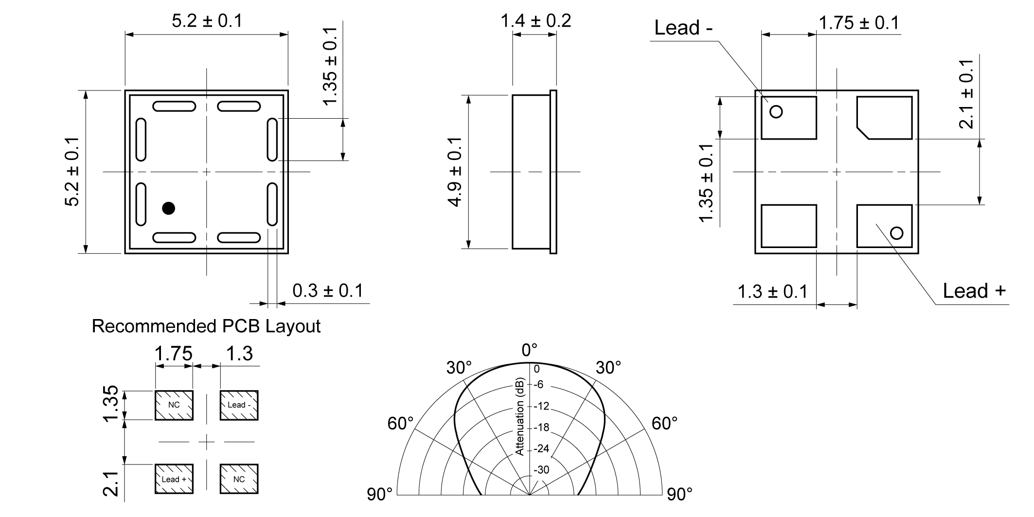 SUO52S-TR40AS Mechanical Drawing